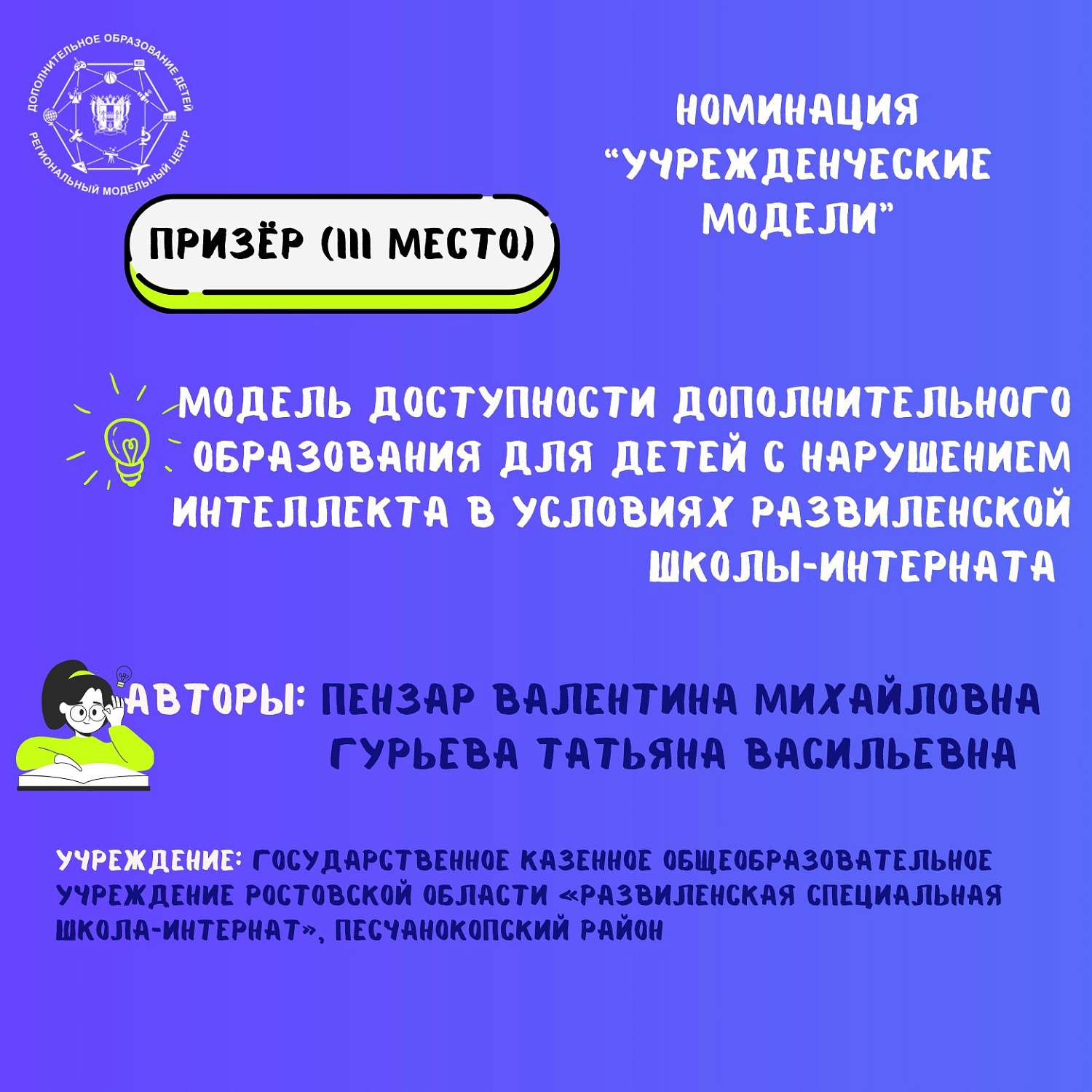 Поздравляем победителей и призеров регионального конкурса "Лучшие модели доступности дополнительного образования детей Ростовской области"! 